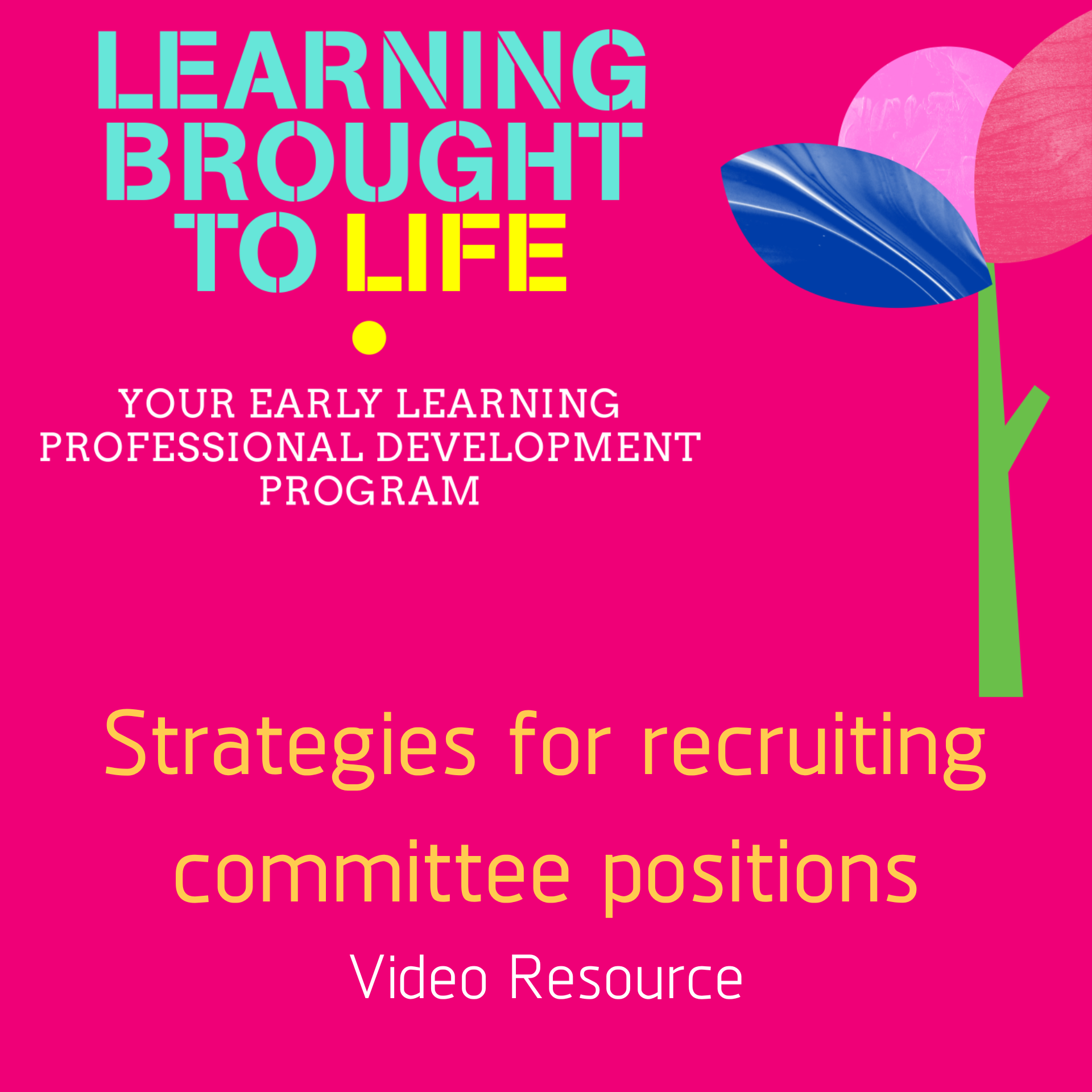 Strategies for recruiting committee positions
